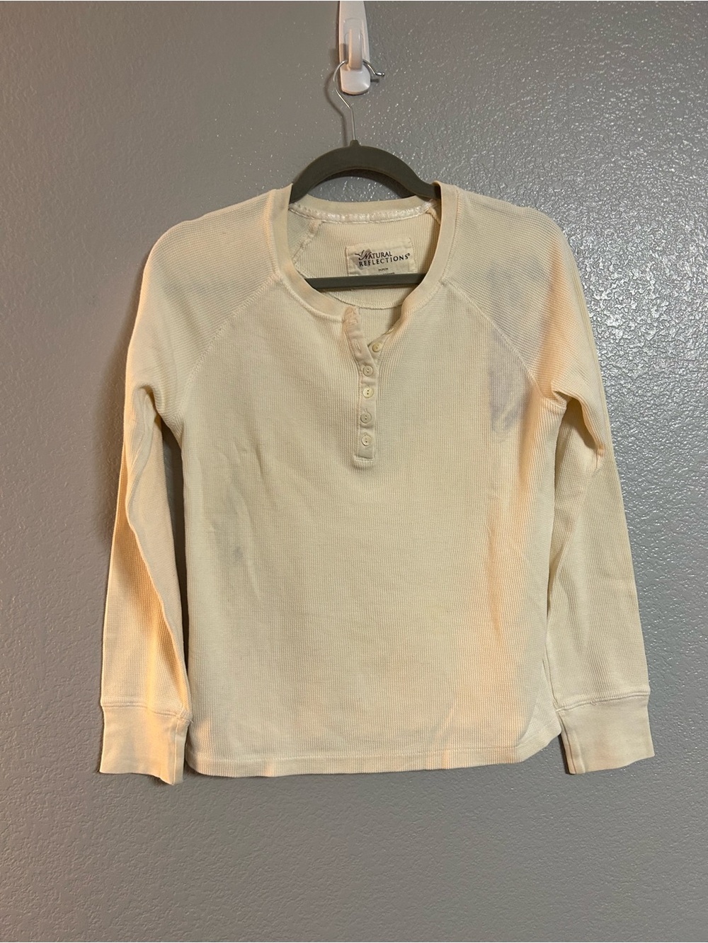 Women’s Natural Reflections White Ivory Thermal shirt size Medium